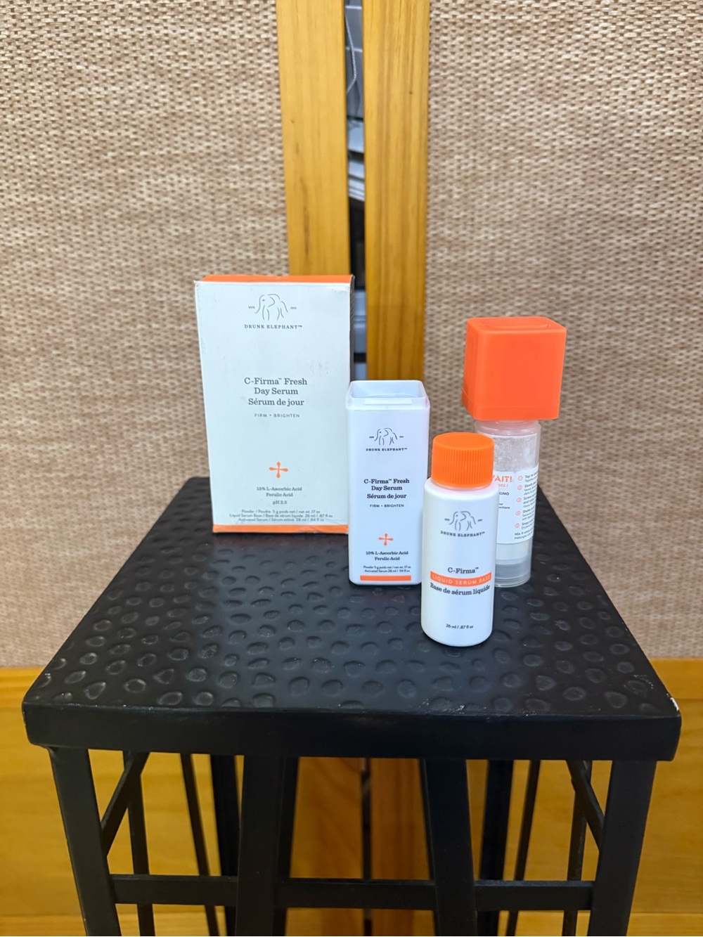Drunk Elephant C-Firma Serum Trio in Orange Accents